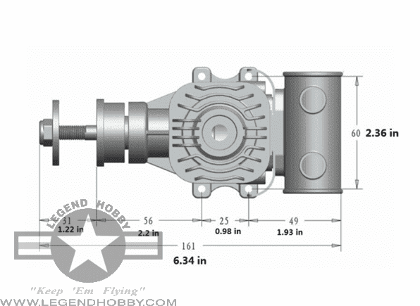 RCGF 20cc RE Stinger | Shop Stinger Engines from Legend Hobby.
