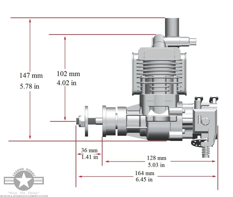 RCGF 20cc SE Stinger Engine