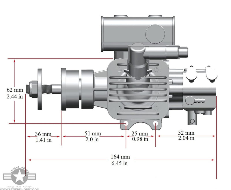 RCGF 20cc SE Stinger Engine