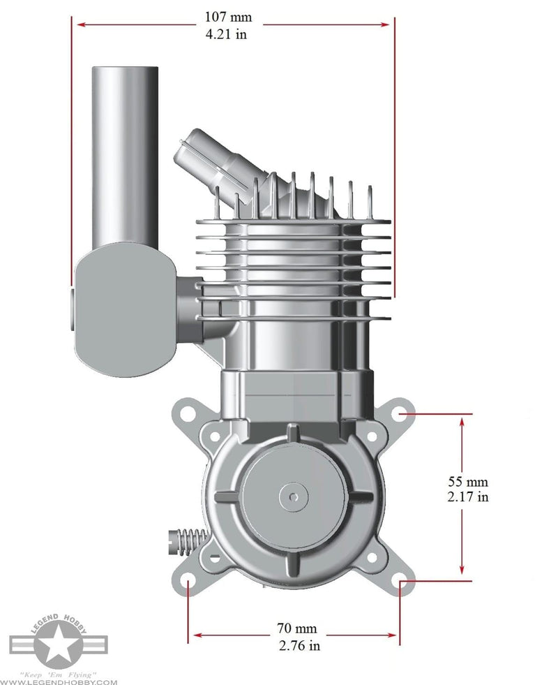 RCGF 35cc SE Stinger Engine