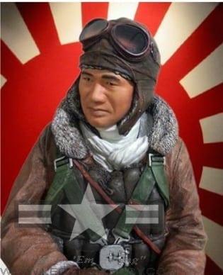BEST PILOTS - Saburo Sakai 1/5 scale WWII Japanese Pilot Painted & Unpainted