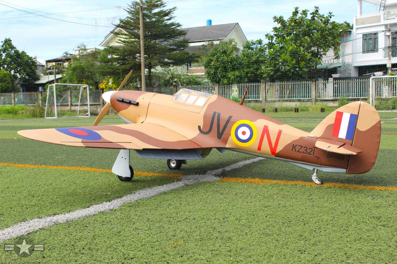 SEAGULL MODELS HAWKER HURRICANE 33CC BROWN/TAN CAMO - SEA 273N