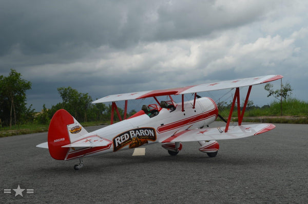 Side view of Red Baron RC plane