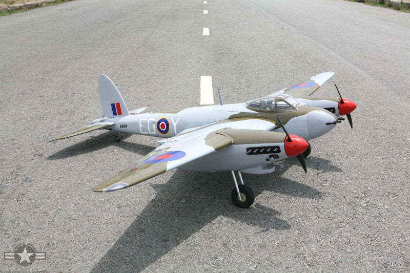 great view of De Havilland Mosquito and its decals
