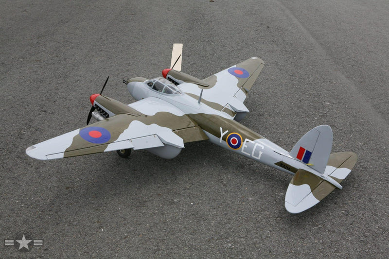 back overhead view of De Havilland Mosquito