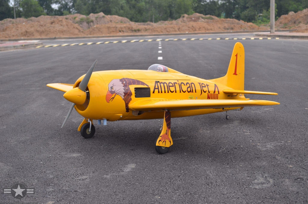 Pushy Cat Reno Racer SEAGULL MODELS F8F BEARCAT CONQUEST I YELLOW RENO RACER - SEA324Y