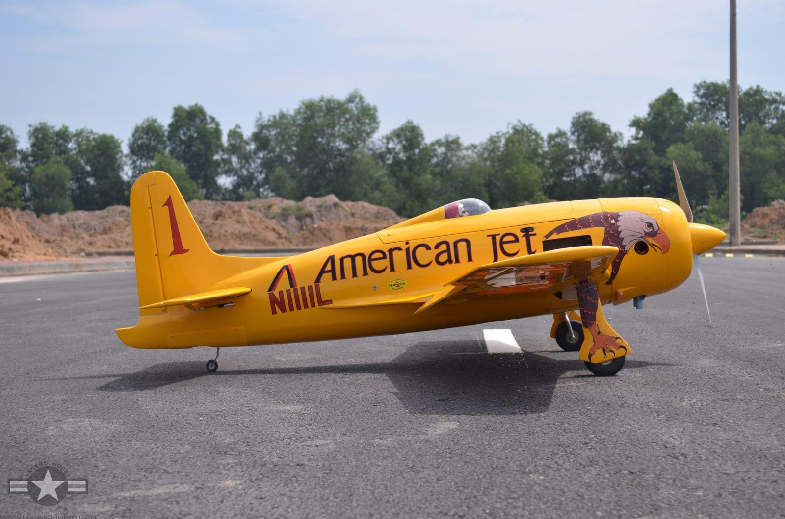 SEAGULL MODELS F8F BEARCAT CONQUEST I YELLOW RENO RACER - SEA324Y