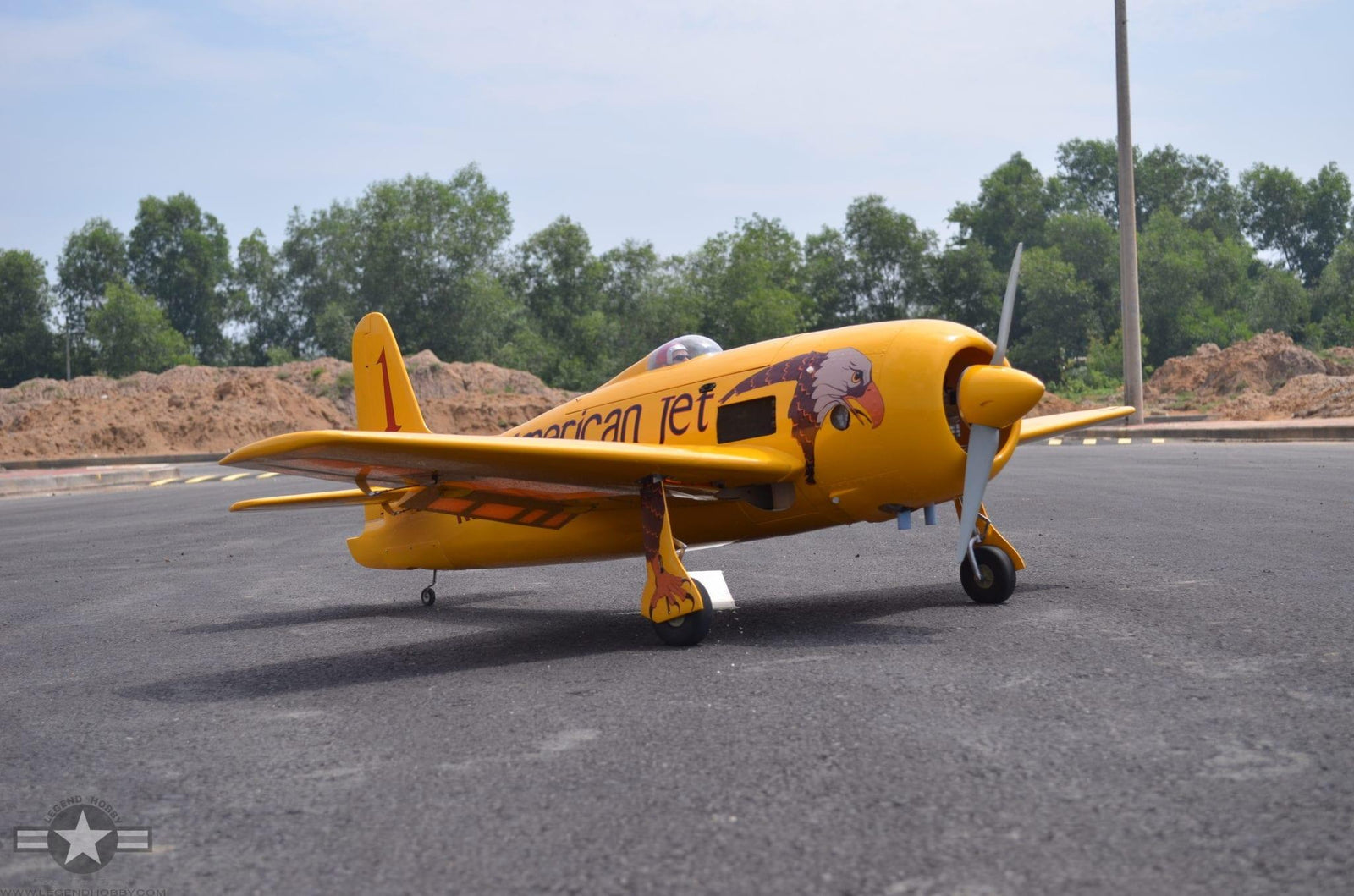 SEAGULL MODELS F8F BEARCAT CONQUEST I YELLOW RENO RACER - SEA324Y