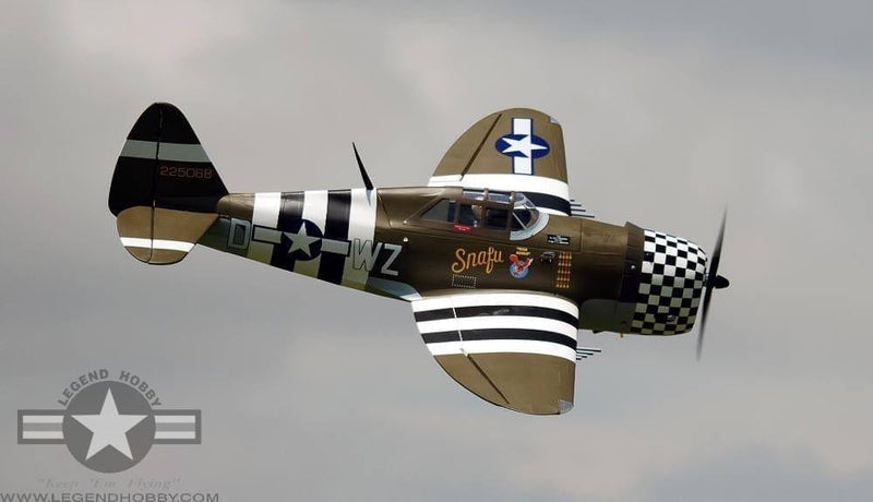 63" P-47G Thunderbolt Snafu 15cc in the sky