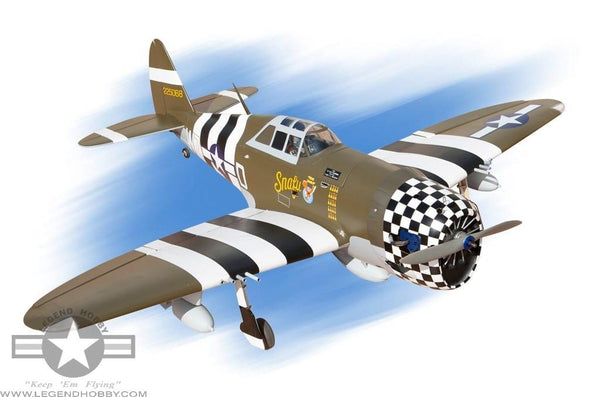 stylized view of a 63" P-47G Thunderbolt Snafu 15cc