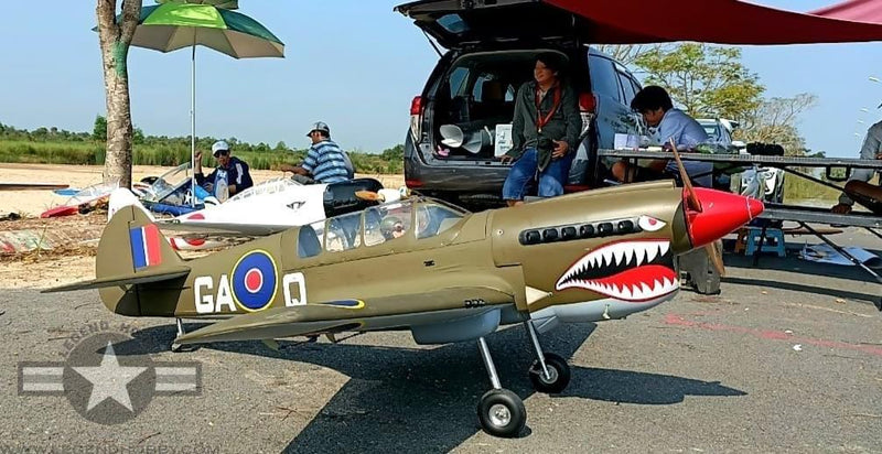 SEAGULL MODELS CURTISS P-40N WARHAWK 33cc-50cc 80" SEA250S