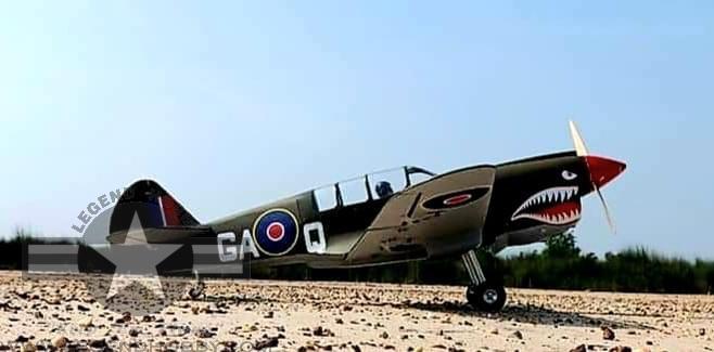 SEAGULL MODELS CURTISS P-40N WARHAWK 33cc-50cc 80" SEA250S