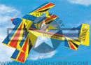 view of the Ultimate Biplane .90-120 flying in the sky
