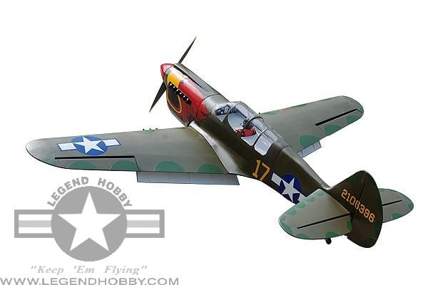 SEAGULL MODELS CURTISS P-40N WARHAWK 33cc-50cc 80" (PARROT HEAD) SEA250P