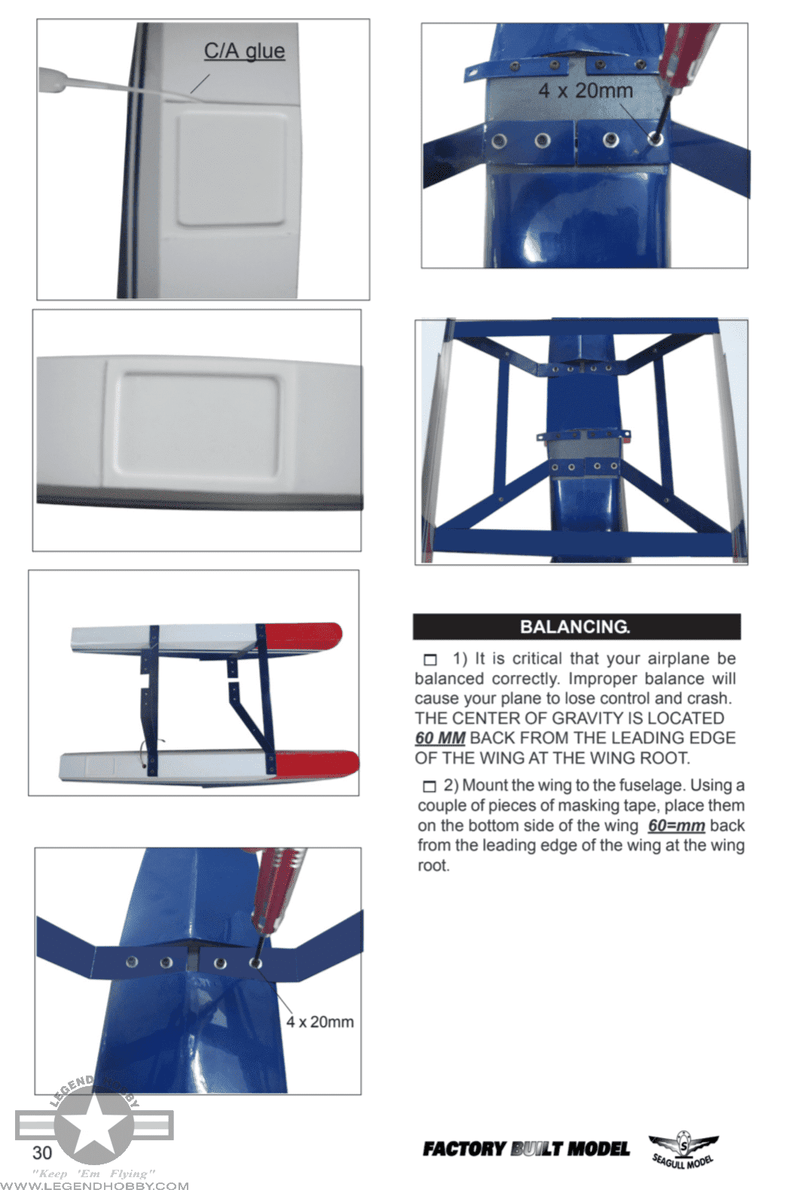 Float Set for AVIAT A-1C Christen Husky 80" | Seagull Models