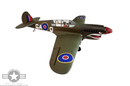 SEAGULL MODELS CURTISS P-40N WARHAWK 33cc-50cc 80" SEA250S