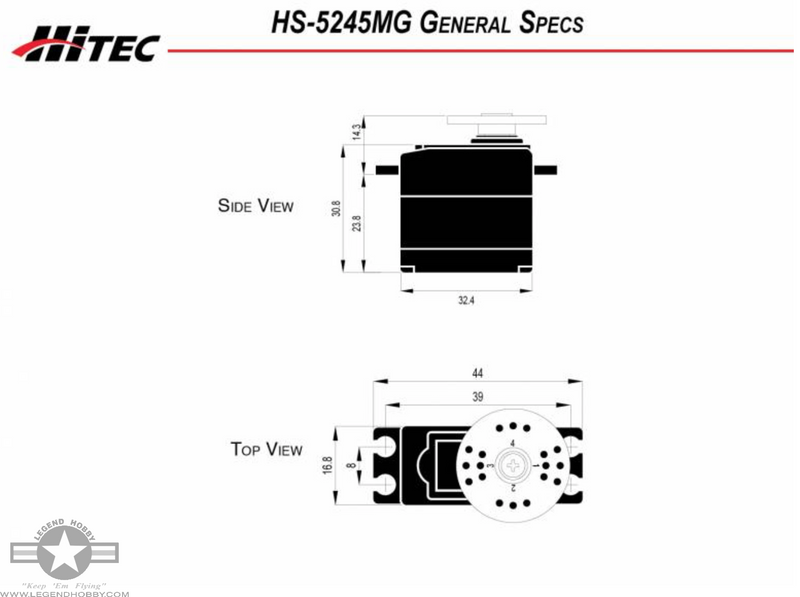 HS-5245MG Mini Digital Metal Gear Servo