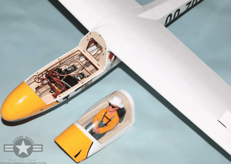 KA8B Glider 3 Meter White/Yellow | Seagull Models