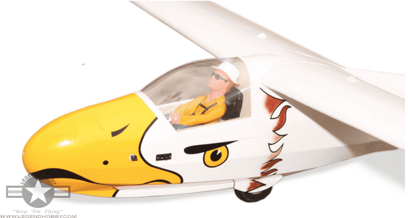 KA8B Glider 3 Meter White/Yellow | Seagull Models