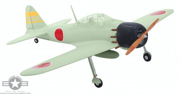 ZWX A6M ZERO 71″ FULL  COMPOSITE WARBIRD - WHITE