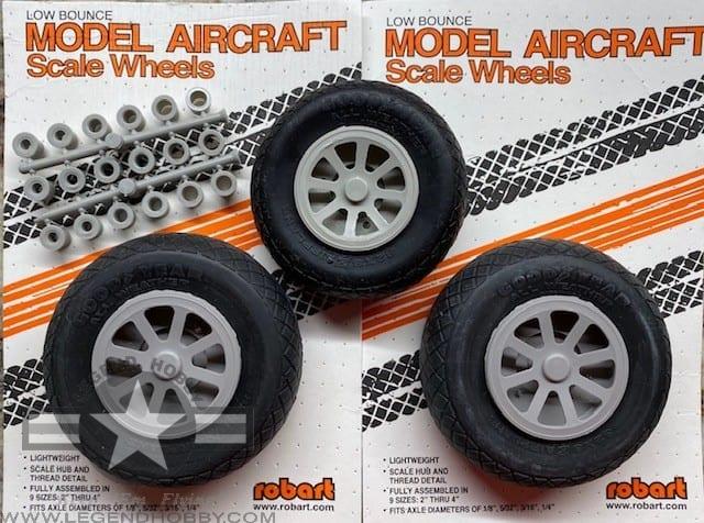 Robart Wheel Set For VQ Bonanza, Baron, T-42, T-34 Mentor, &amp; T-34C Turbo Mentor